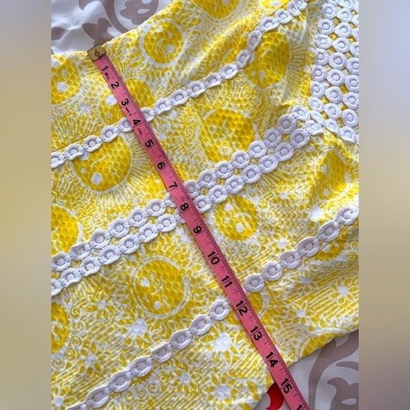 Lilly Pullitzer McFarlane Shift Dress Sunglow Yellow Style 84125 - Picture 11 of 15